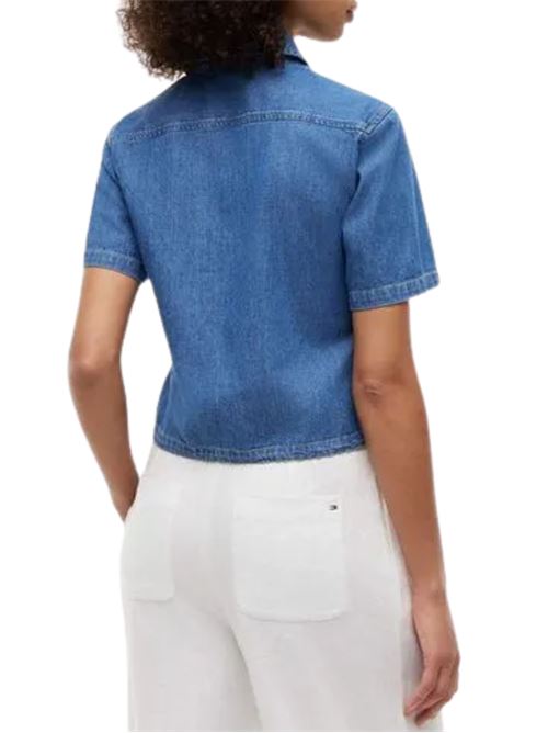 Camcia in denim con coulisse Tommy Hilfiger | WW0WW499821A5
